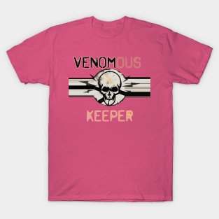 Venomous Keeper Skull (pink) T-Shirt